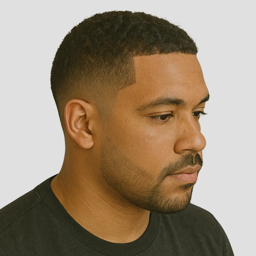 Ninja Low Taper Fade with Part Design