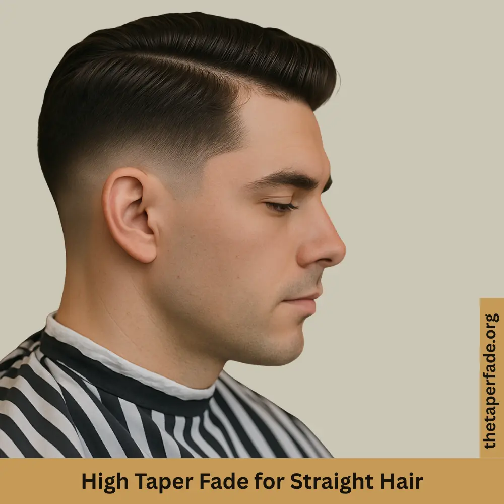 High Taper Fade for Straight Hair