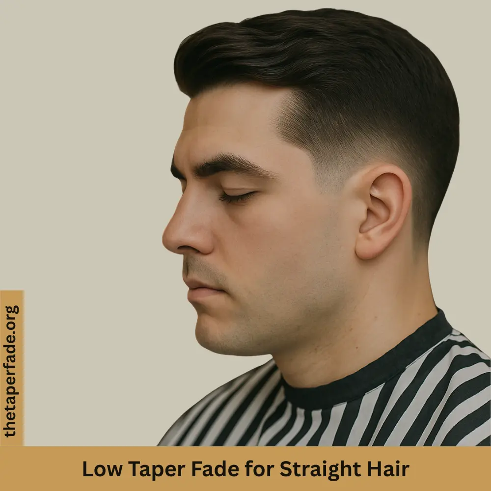 Low Taper Fade for Straight Hair